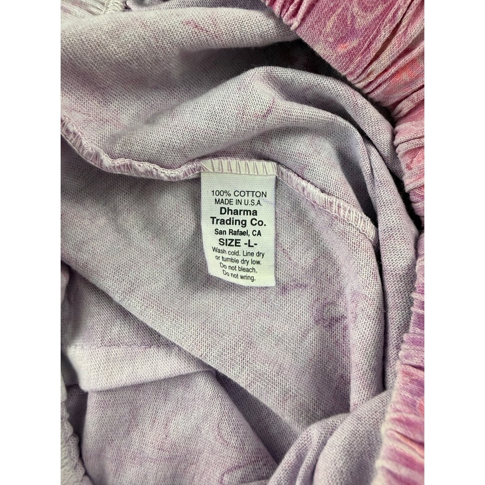 Shirleigh's Marbled art Kid skirt Pink Hand dyed cotton size L Made in the USA - Picture 8 of 9